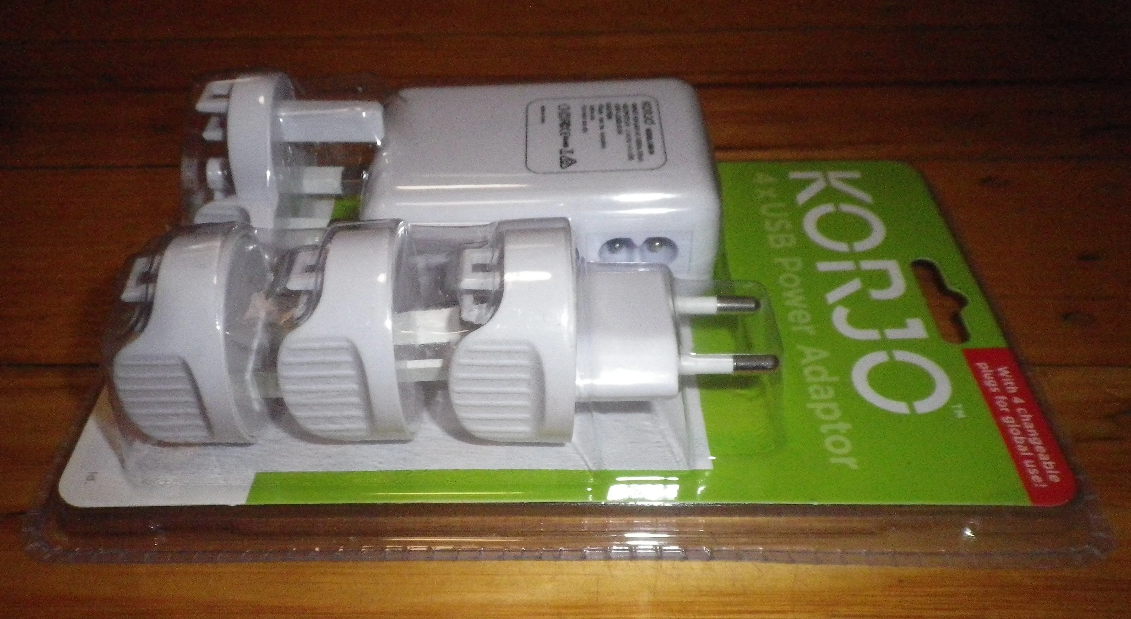 Korjo 4 Port International USB Adaptor / Charger Kit - Part # USB04