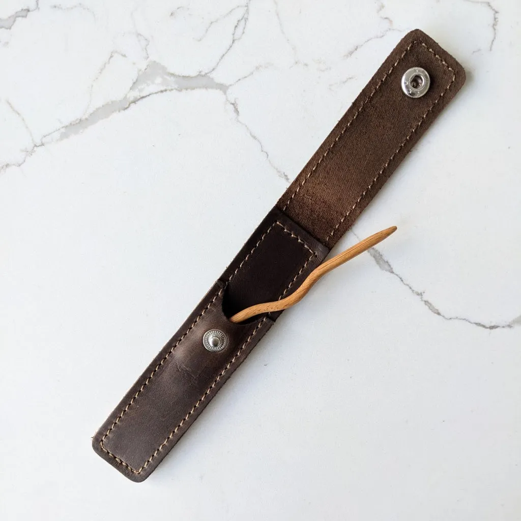 Leather Cable Needle Pouch