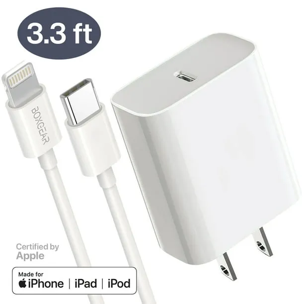 Lightning to USB-C Cable Wall Charger   3 FT Type-C to Lightning Cable, Compatible with iPhone 13 Pro / 11 Pro Max / XS / XS Max / X