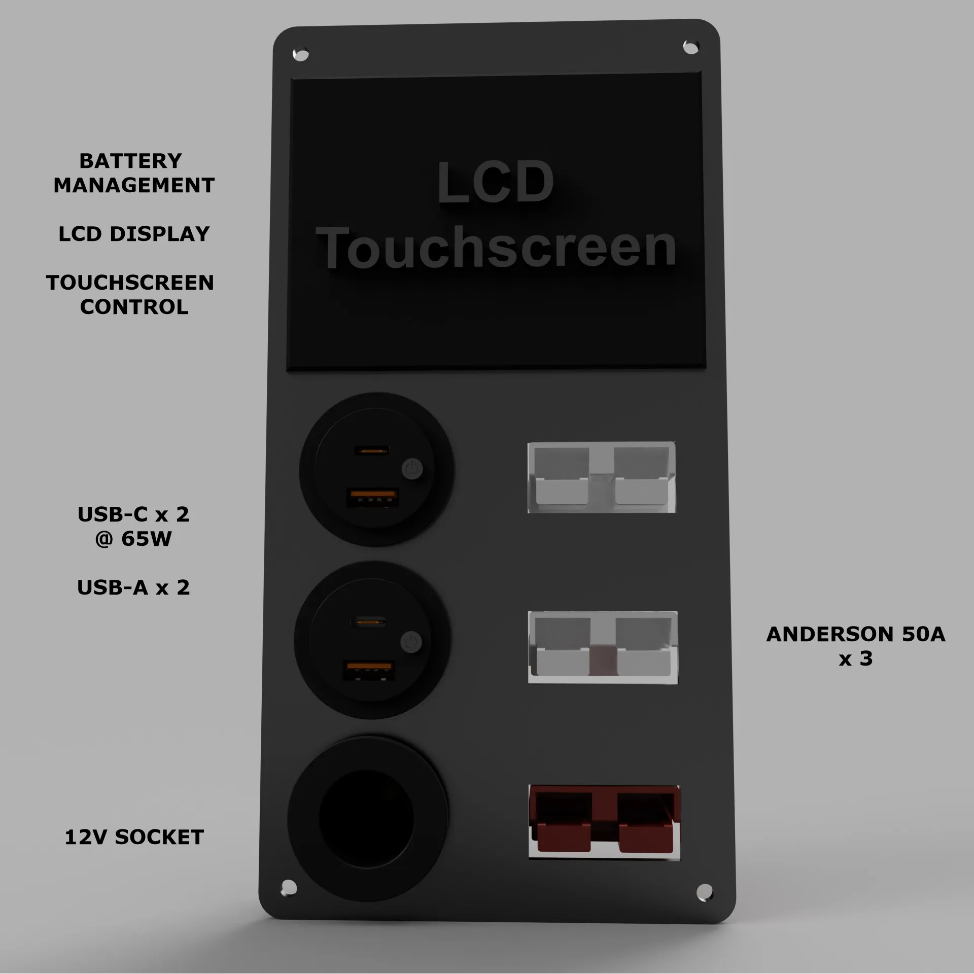 Lithium Battery Remote Connectivity Panel