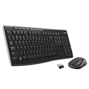 Logitech Keyboard And Mouse Set Mk270 - Us Layout - Black