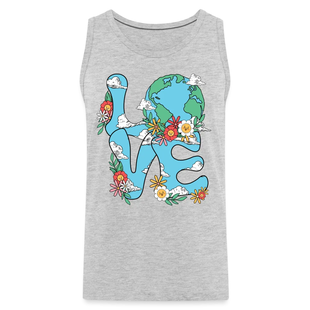 LOVE Earth Day Men's Premium Tank Top