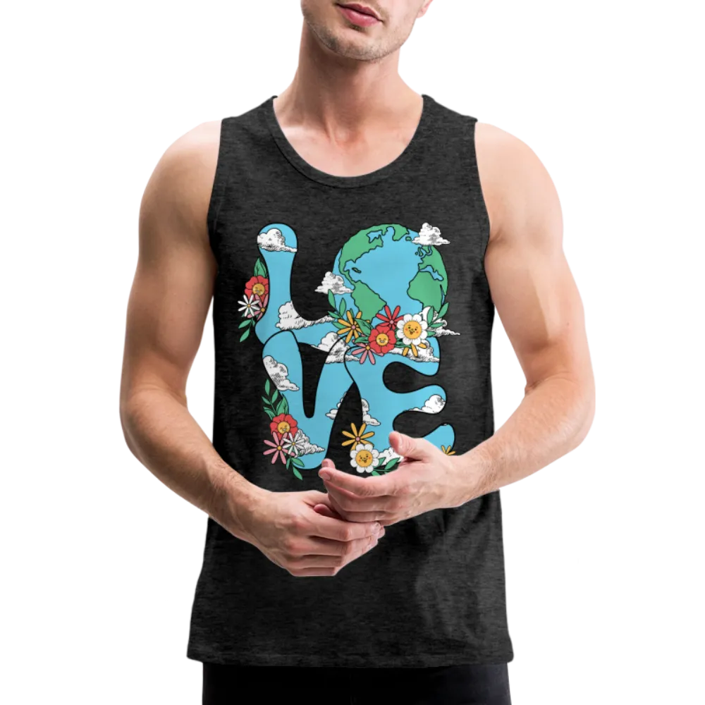 LOVE Earth Day Men's Premium Tank Top