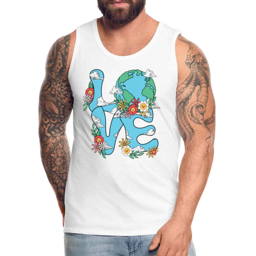 LOVE Earth Day Men's Premium Tank Top