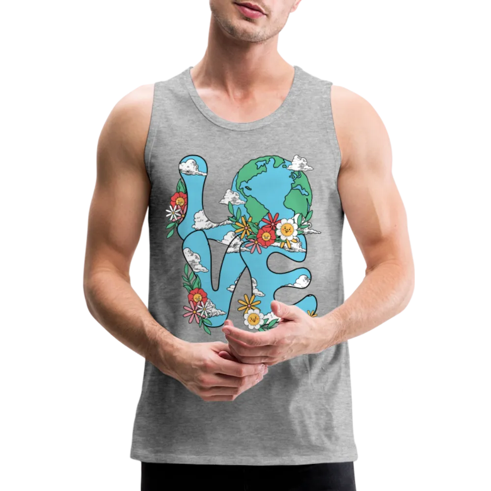 LOVE Earth Day Men's Premium Tank Top