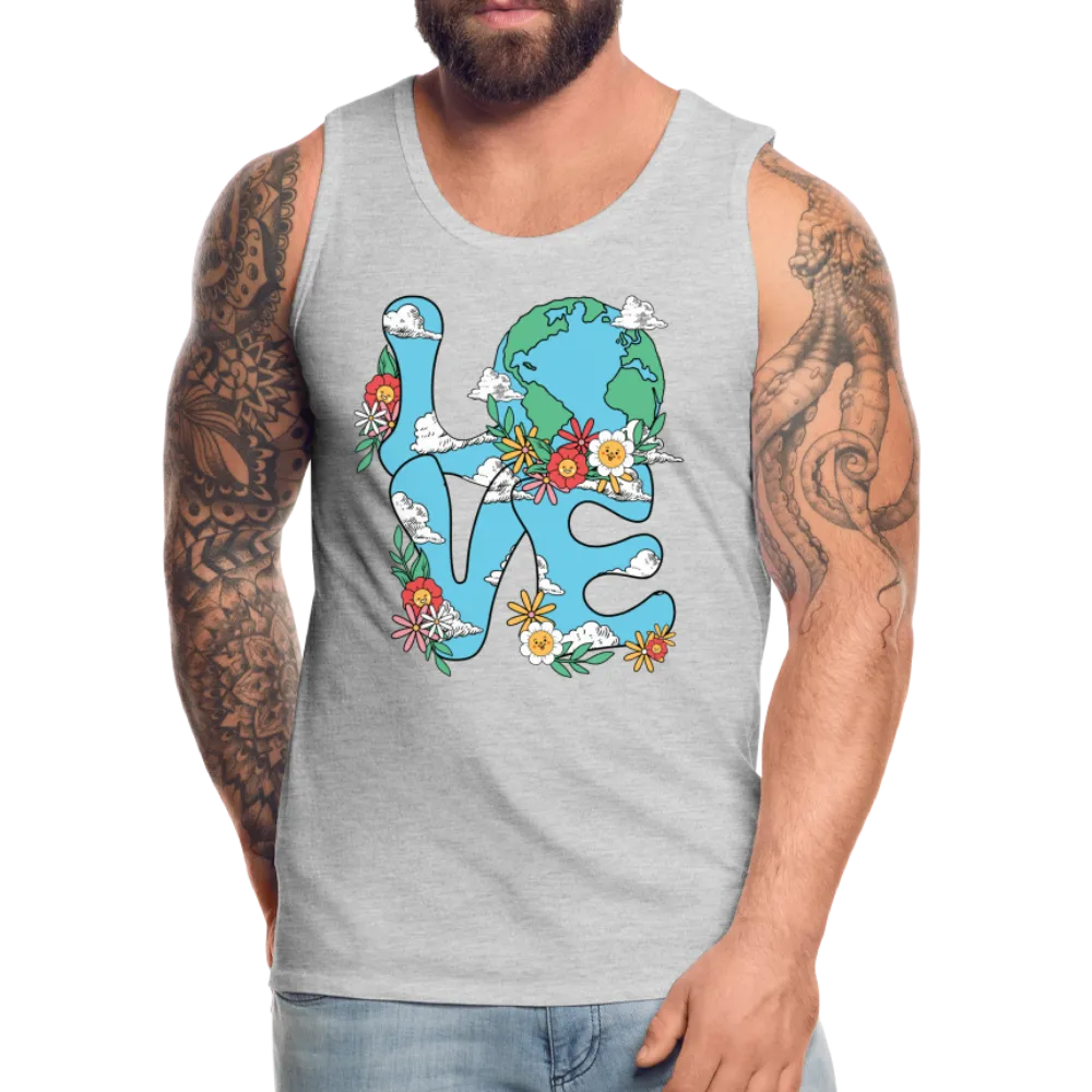 LOVE Earth Day Men's Premium Tank Top