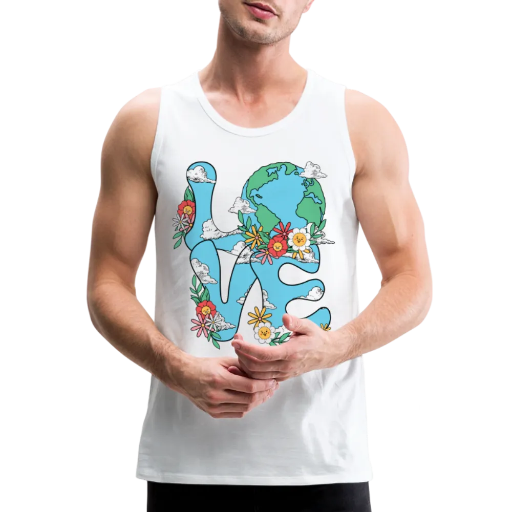 LOVE Earth Day Men's Premium Tank Top