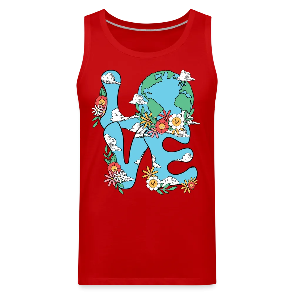 LOVE Earth Day Men's Premium Tank Top