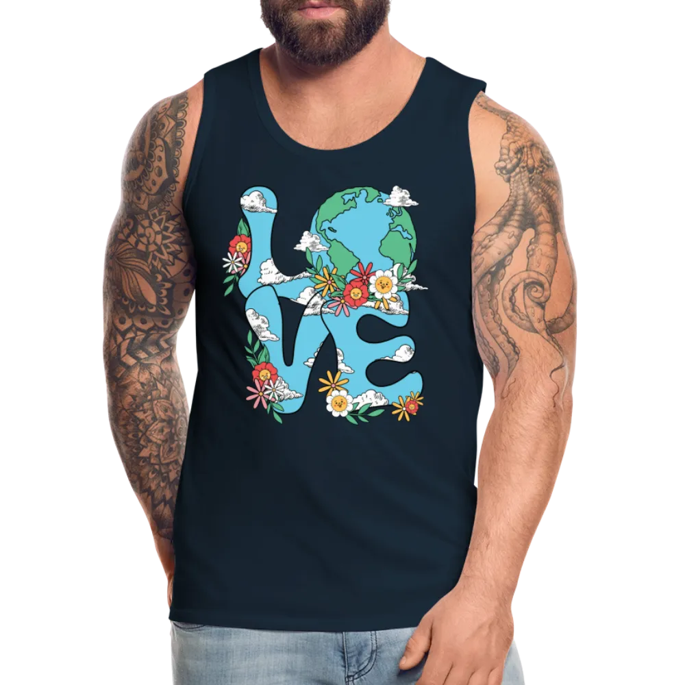 LOVE Earth Day Men's Premium Tank Top