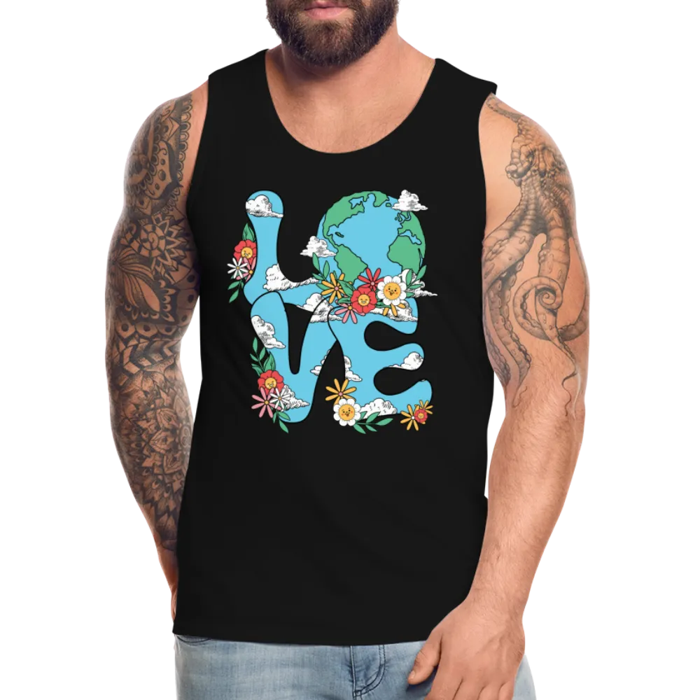 LOVE Earth Day Men's Premium Tank Top