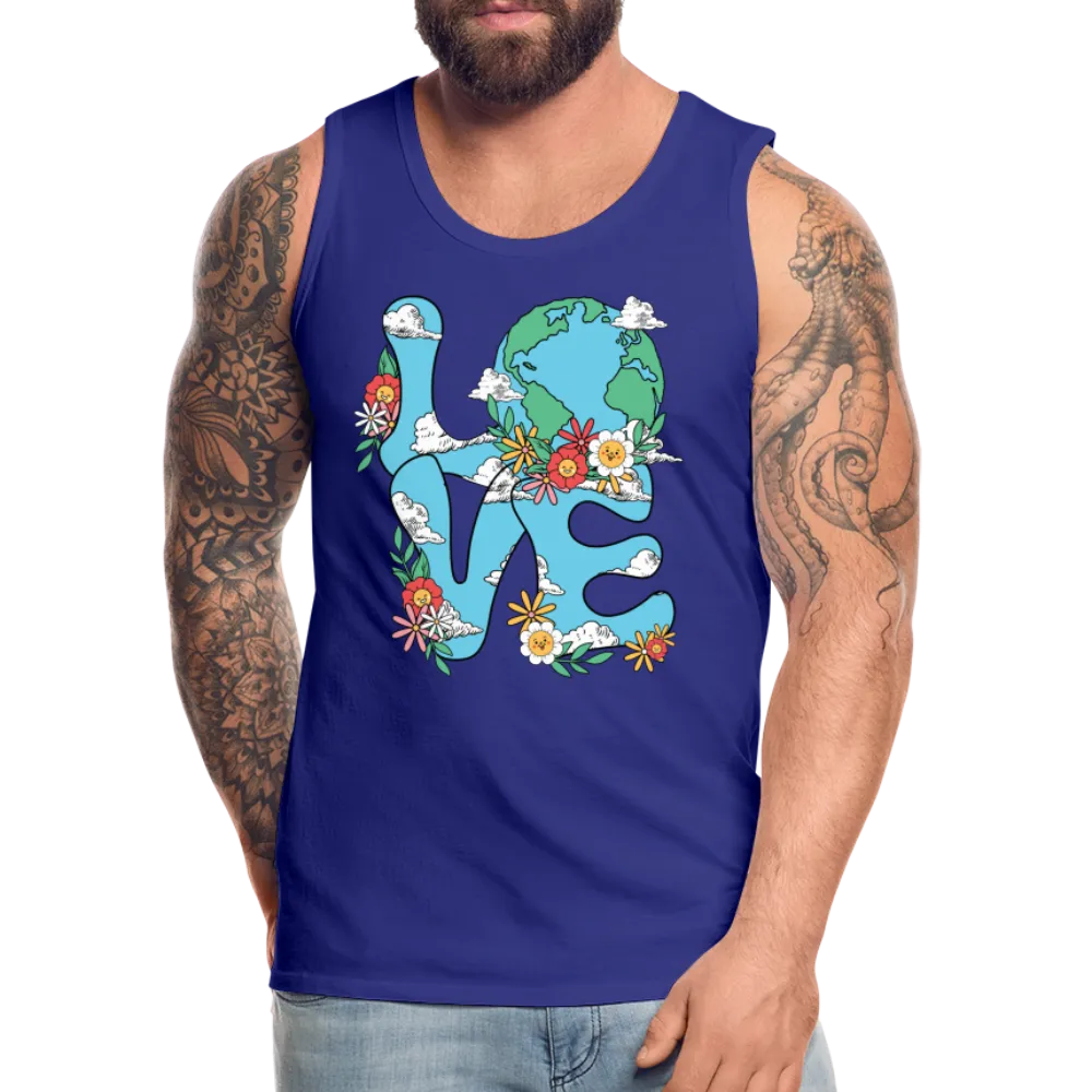 LOVE Earth Day Men's Premium Tank Top