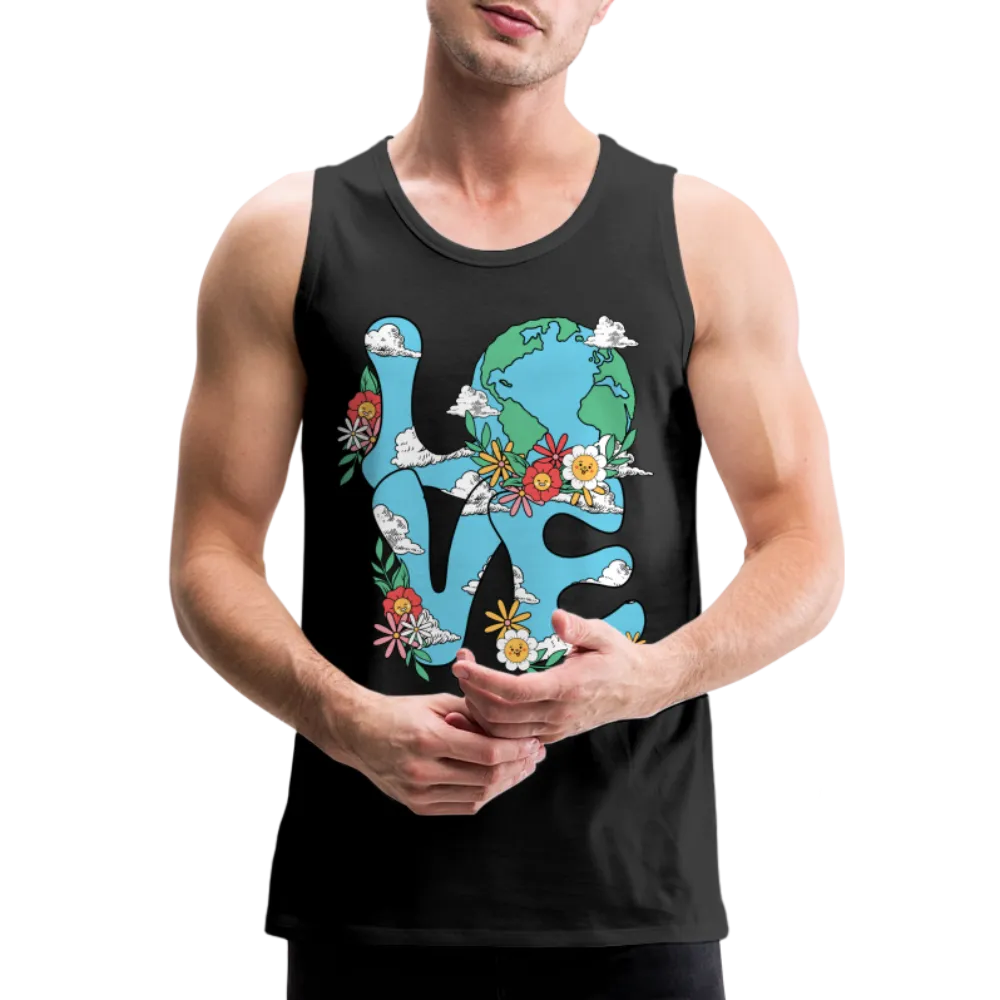 LOVE Earth Day Men's Premium Tank Top