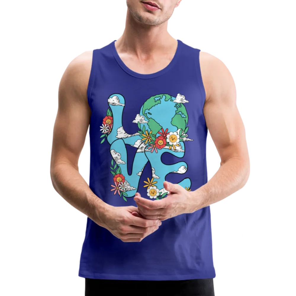 LOVE Earth Day Men's Premium Tank Top