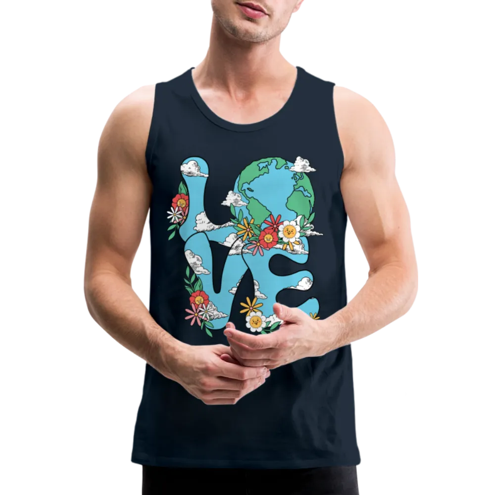 LOVE Earth Day Men's Premium Tank Top