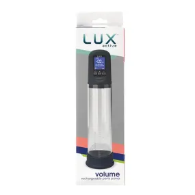 Lux Active Volume Rechargeable Penis Pump - Black