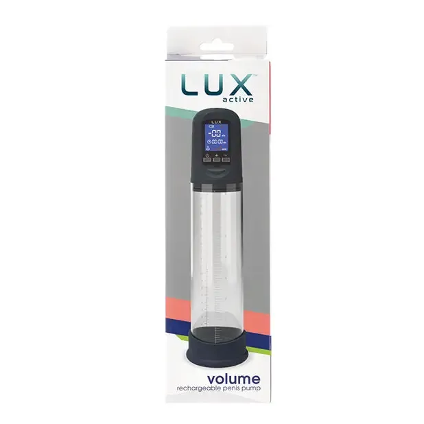 Lux Active Volume Rechargeable Penis Pump - Black