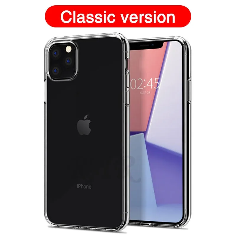 Luxury Shockproof Silicone Phone Case For iPhone 7 8 6 6S Plus X XS Max iphone 11 pro Max Cases Transparent Protection Back Cove