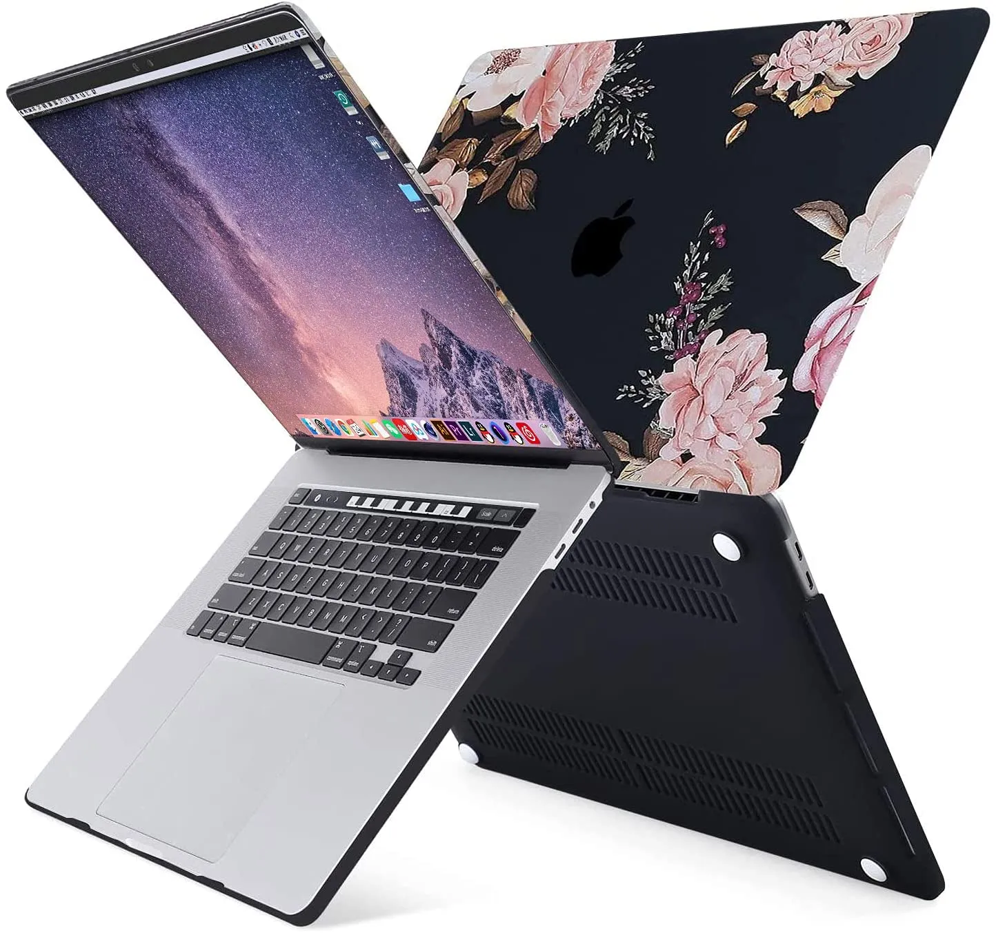 MacBook Pro 16 inch A2141 with Touch Bar Hard Shell Flower Case & Keyboard Cover