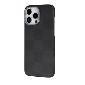 Magnetic Ballistic Fiber Case for iPhone 16 - Racing Black