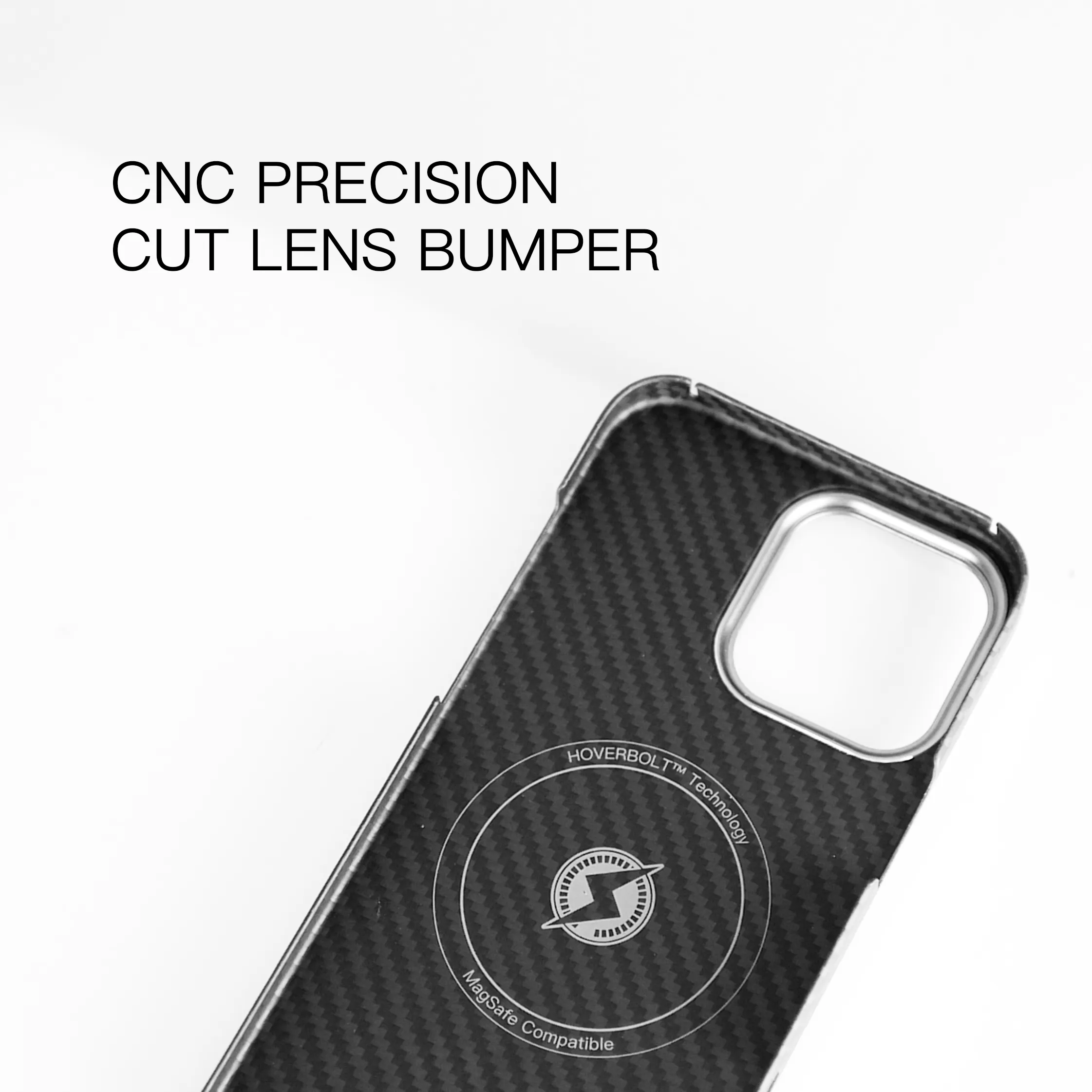 Magnetic Ballistic Fiber Case for iPhone 16 - Racing Black