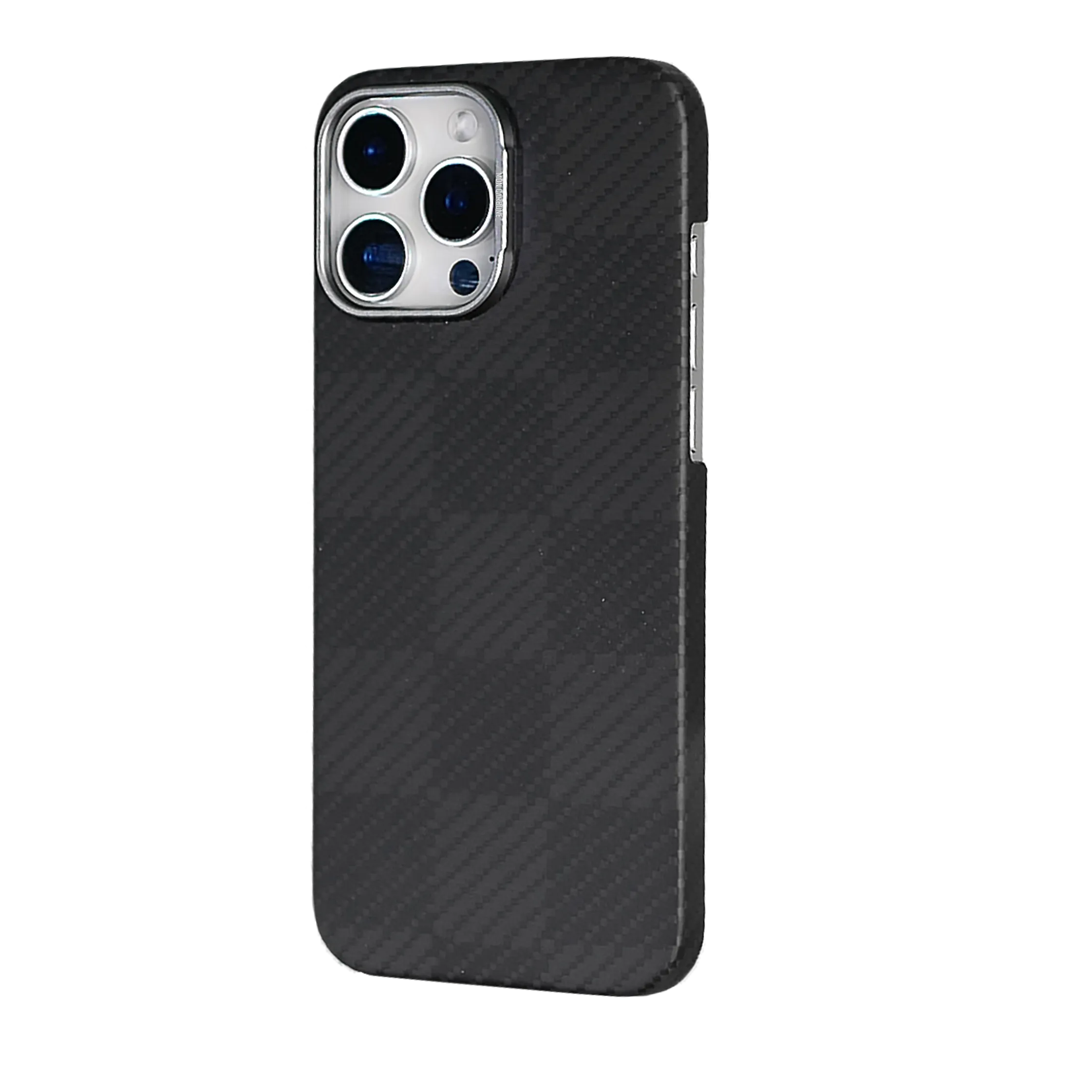 Magnetic Ballistic Fiber Case for iPhone 16 - Racing Black