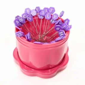 Magnetic Pin Cup Large Fuschia