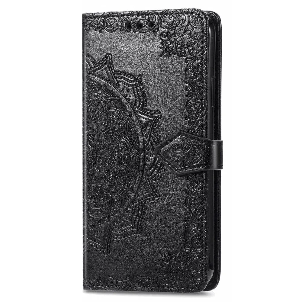 Mandala Motorola Edge (2021) Flip case - Black