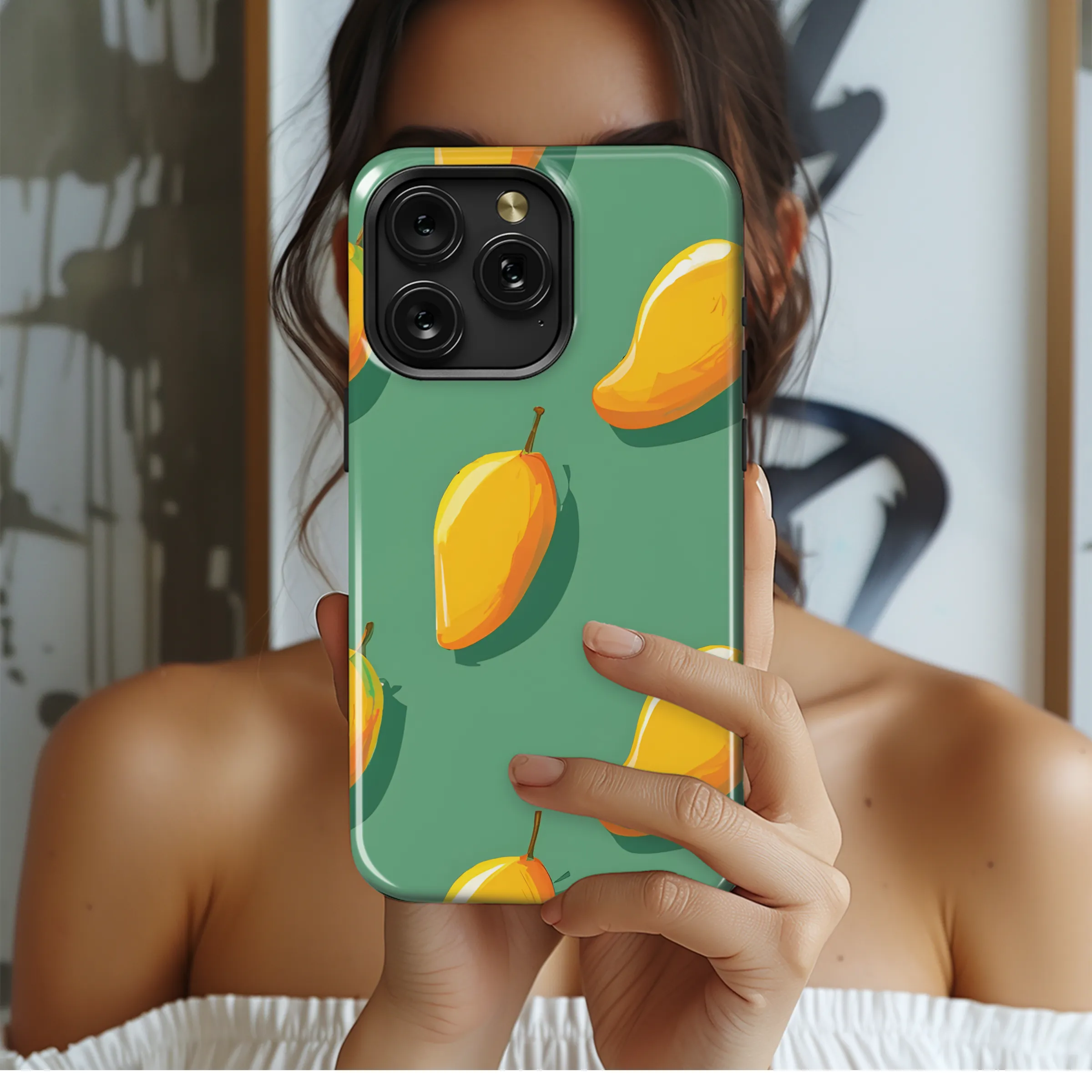 Mango Grain Shadow Phone Case iPhone Samsung Cover Pixel 3411