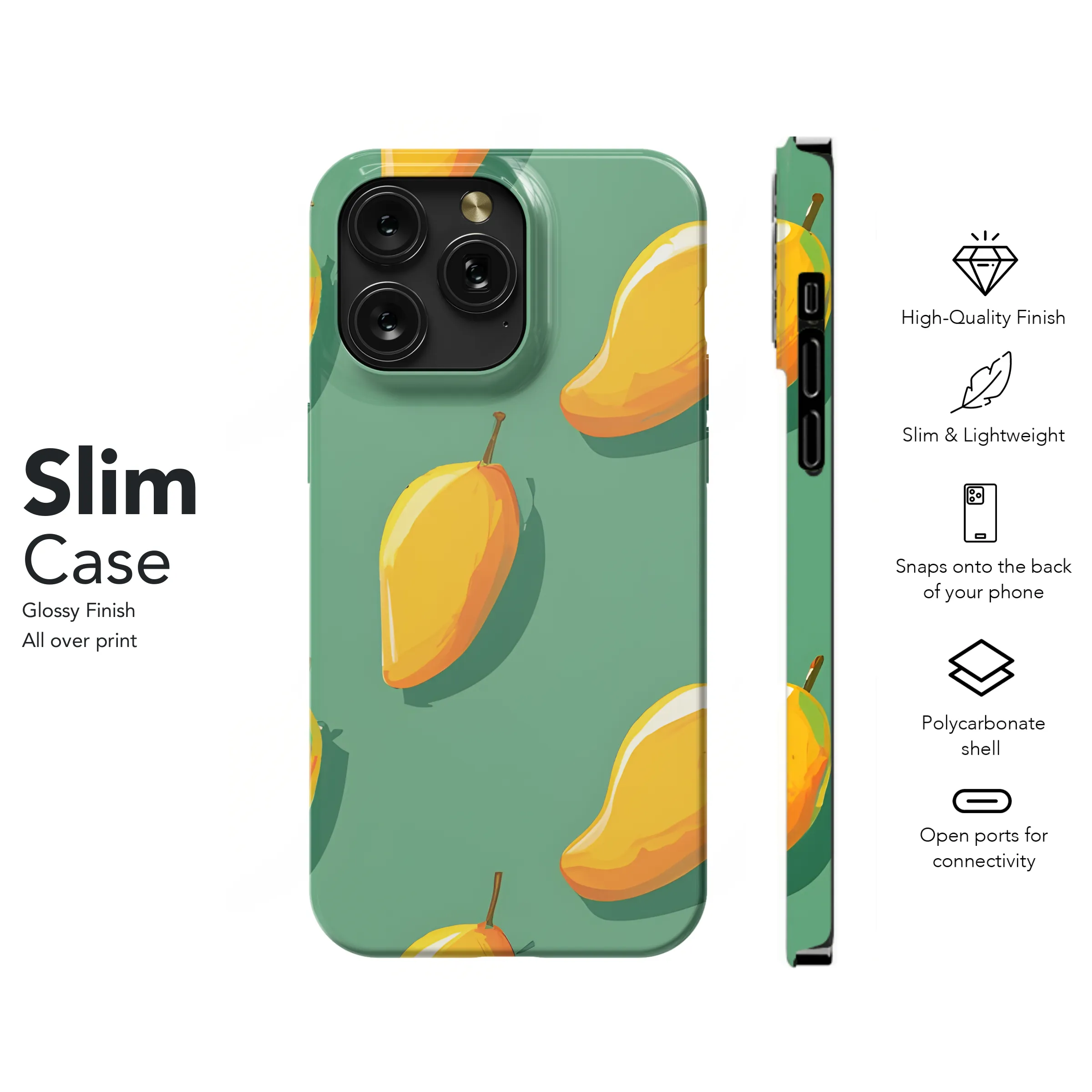 Mango Grain Shadow Phone Case iPhone Samsung Cover Pixel 3411