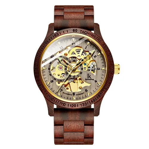 Men's Wooden Mechanical Watch