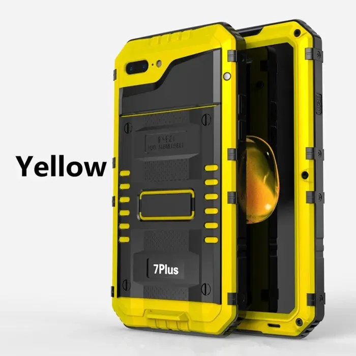 Metal Aluminum Sealed Waterproof Diving Case for iPhone 14 13 11 12 Pro XS Max XR 8 7 Plus SE Heavy Duty Armor Shockproof Cover