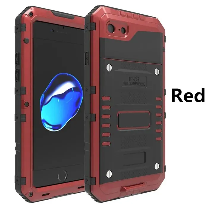 Metal Aluminum Sealed Waterproof Diving Case for iPhone 14 13 11 12 Pro XS Max XR 8 7 Plus SE Heavy Duty Armor Shockproof Cover