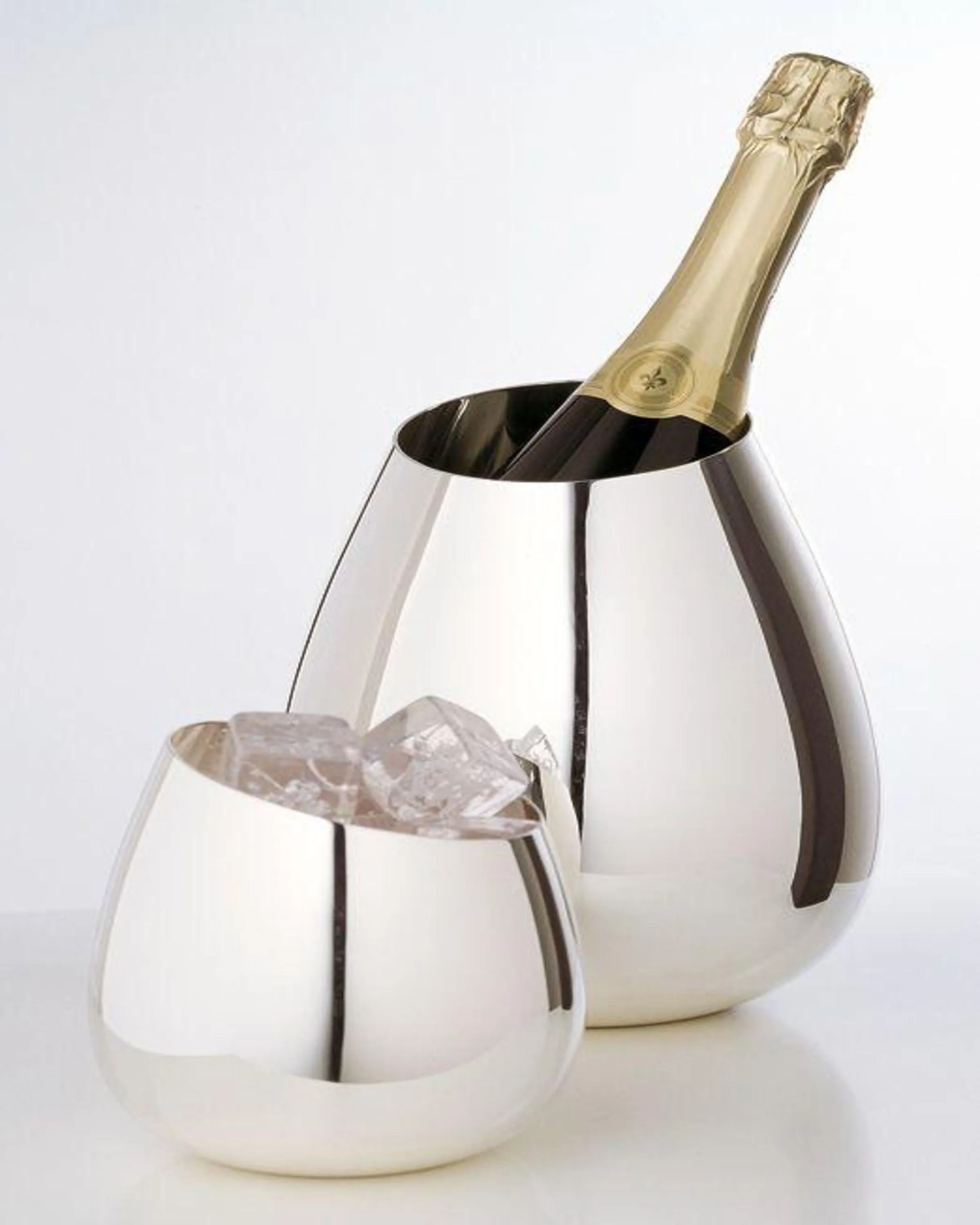 Mickey Silver Champagne Bottle - Angie Homes Serverware