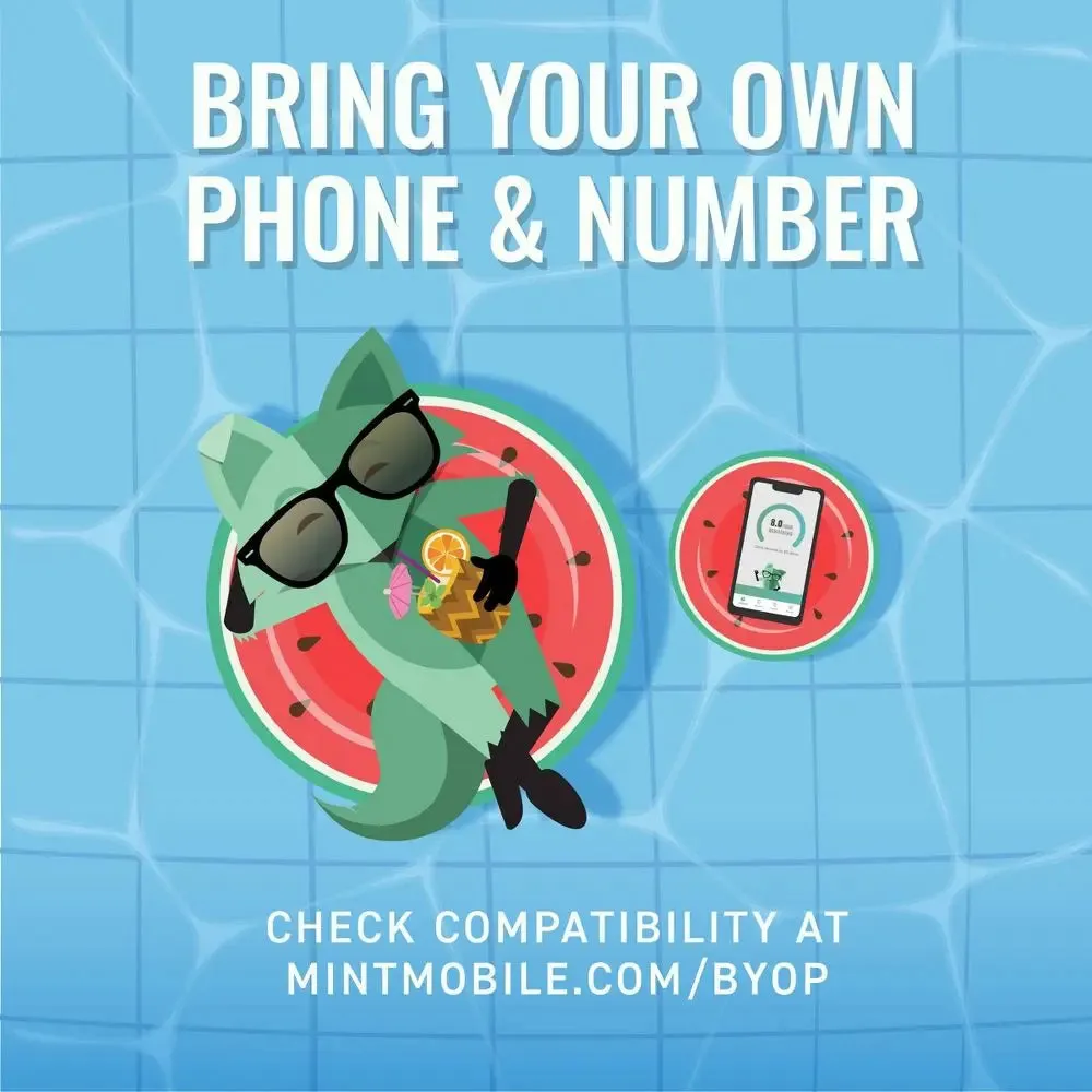 Mint Mobile 3 Month Unlimited Plan SIM Kit