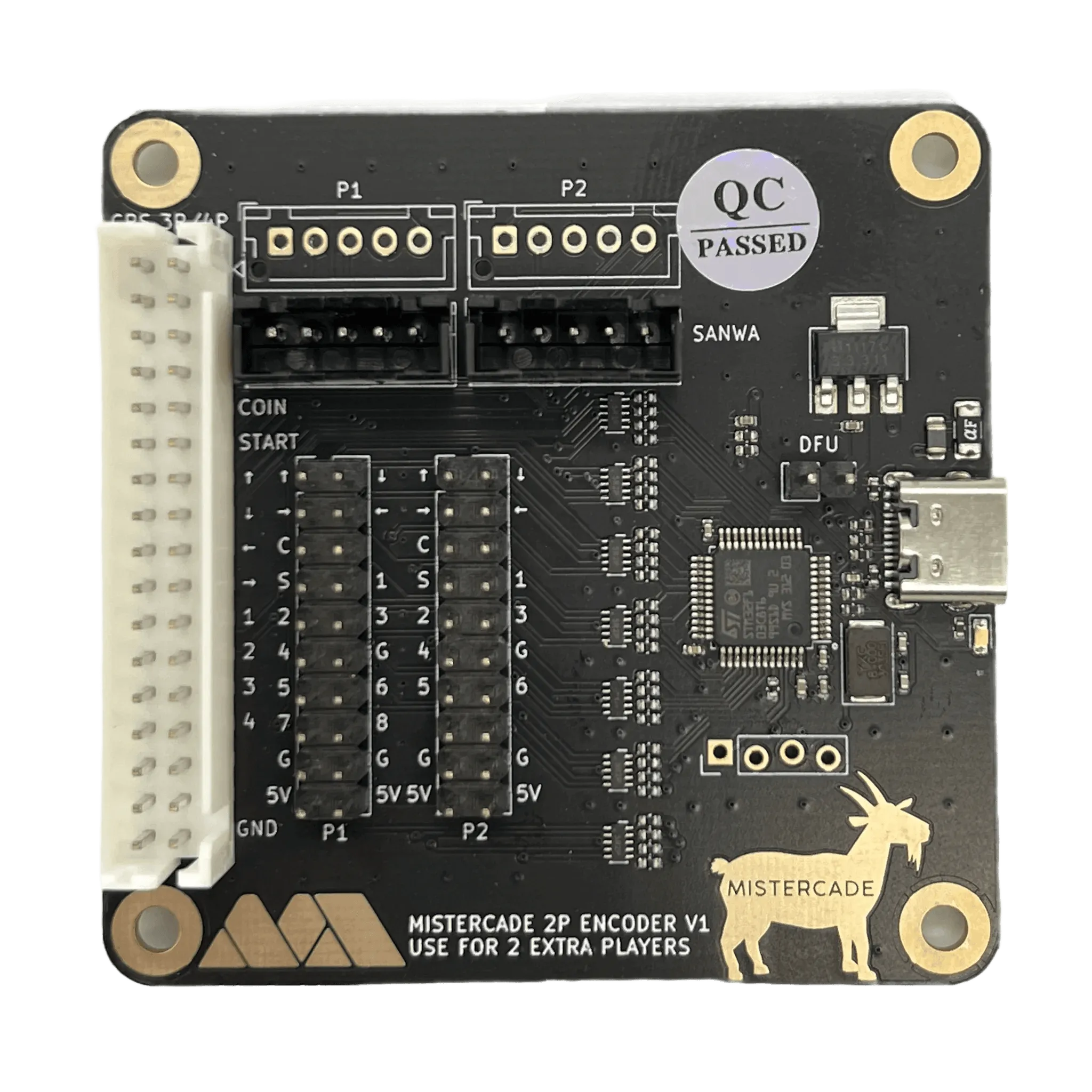 MiSTercade 2P Encoder Board