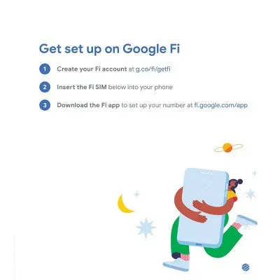 New - Google Fi Simply Unlimited Talk/Text/Data SIM Kit