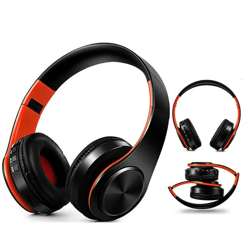 New Portable Wireless Headphones, Bluetooth Stereo Foldable Headset