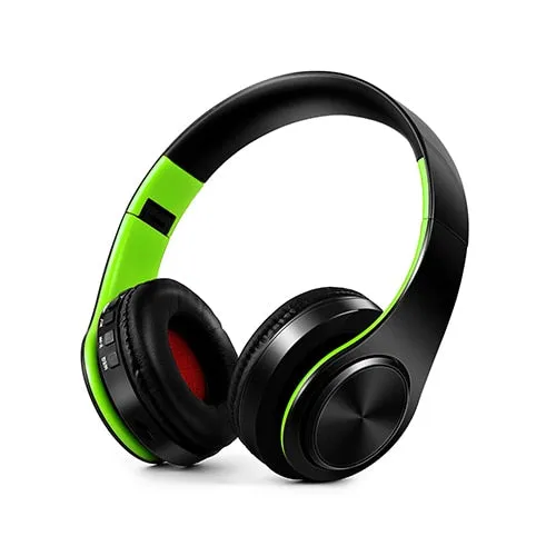 New Portable Wireless Headphones, Bluetooth Stereo Foldable Headset