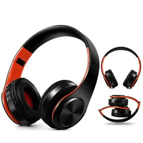 New Portable Wireless Headphones, Bluetooth Stereo Foldable Headset