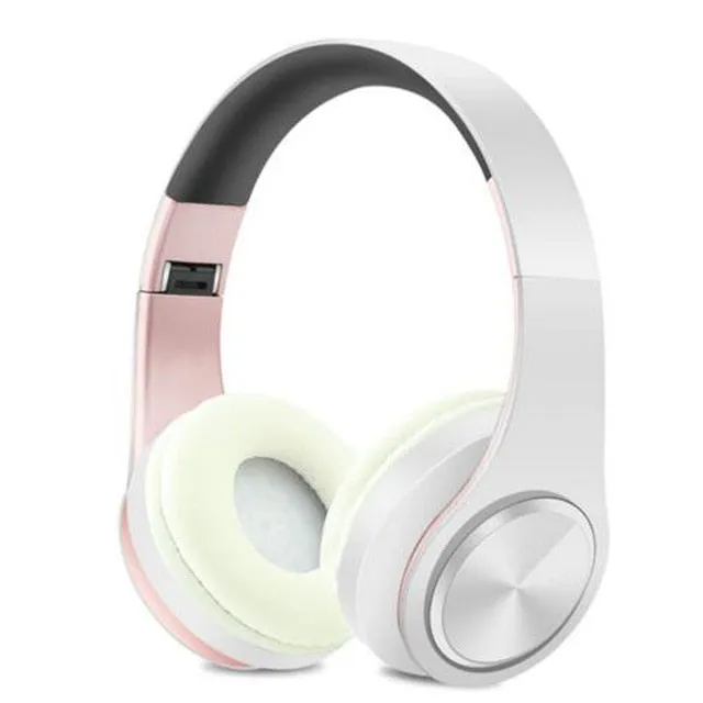 New Portable Wireless Headphones, Bluetooth Stereo Foldable Headset