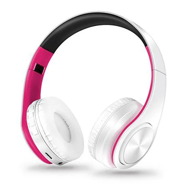 New Portable Wireless Headphones, Bluetooth Stereo Foldable Headset