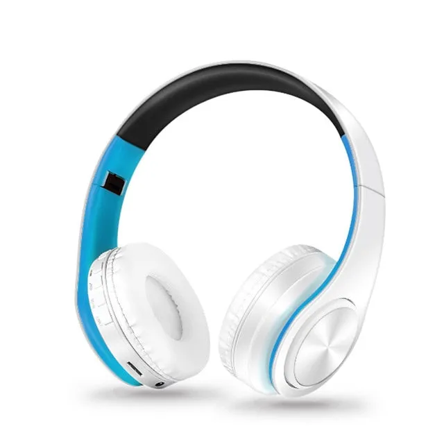 New Portable Wireless Headphones, Bluetooth Stereo Foldable Headset