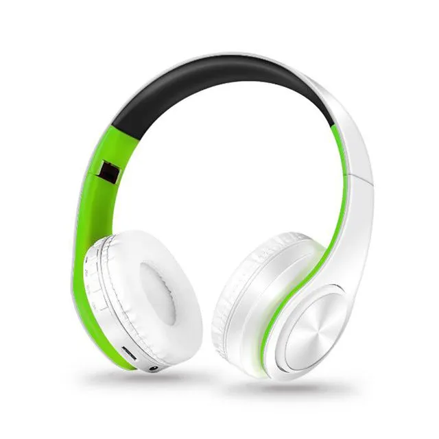 New Portable Wireless Headphones, Bluetooth Stereo Foldable Headset