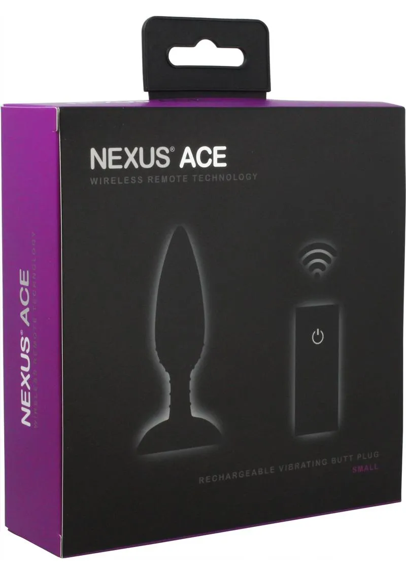 Nexus Ace Rechargeable Silicone Vibrating Butt Plug with Remote Control