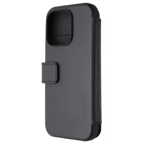 Nomad Modern Leather Folio Case for MagSafe for iPhone 15 Pro - Black