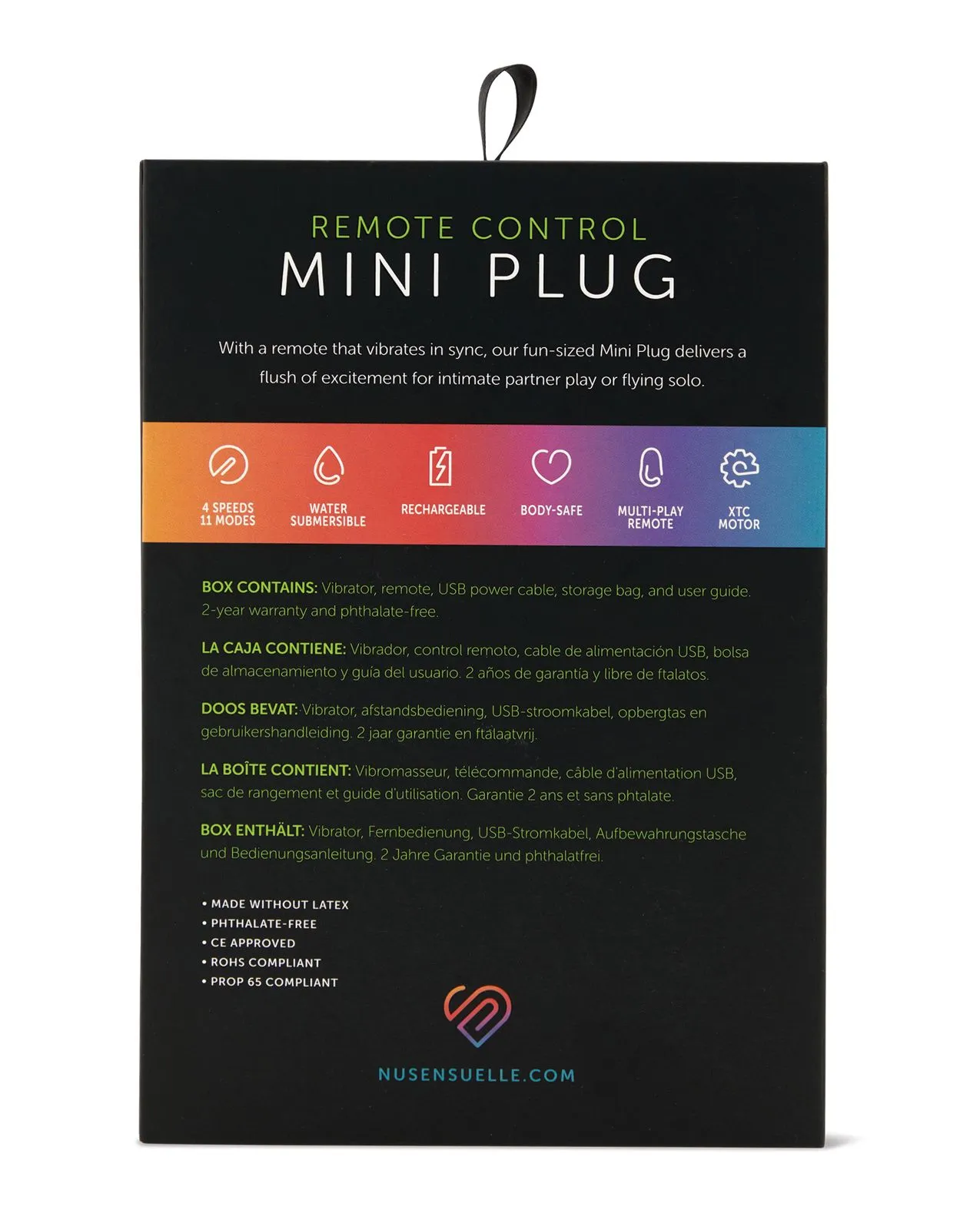 Nu Sensuelle Remote Mini Plug (Purple)