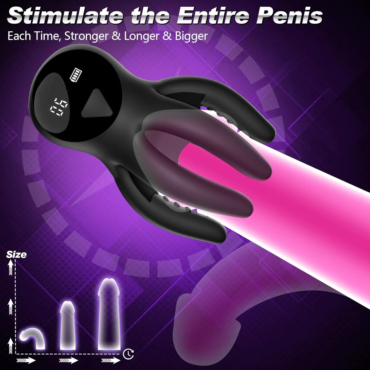 Octopus Glans Stroker with APP Control 10 Vibration for Penis Training Prolong Endurance