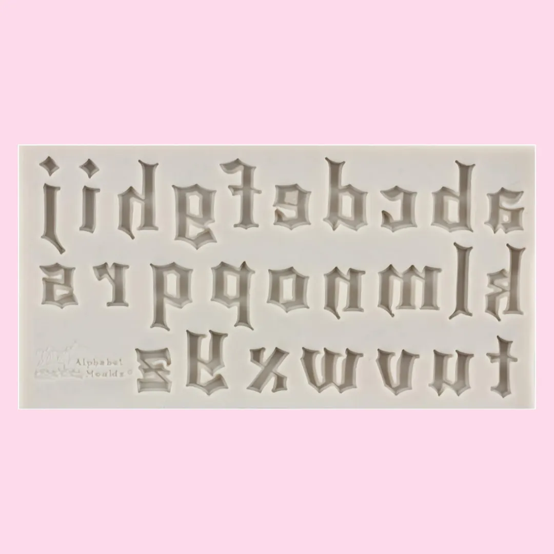 Old English Lower Case Alphabet Mold