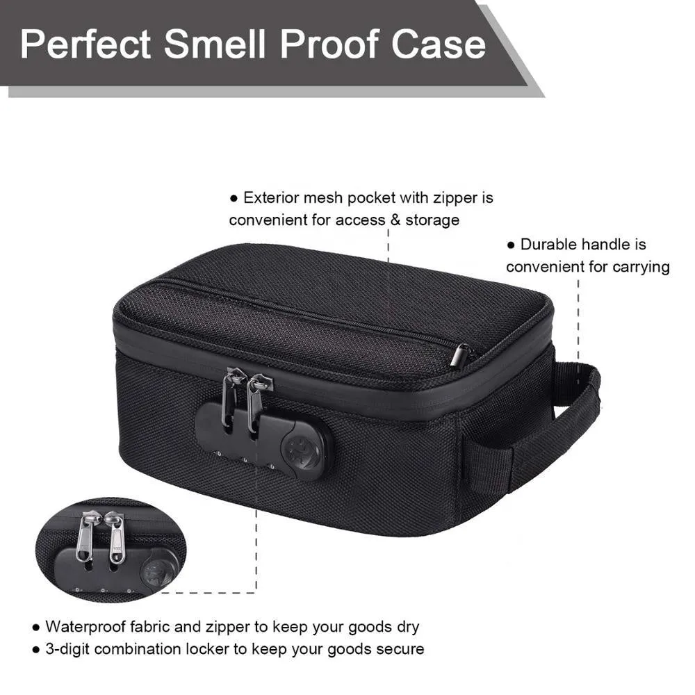 Pack Science Smell Proof Carbon Lined Locking Stash Bag