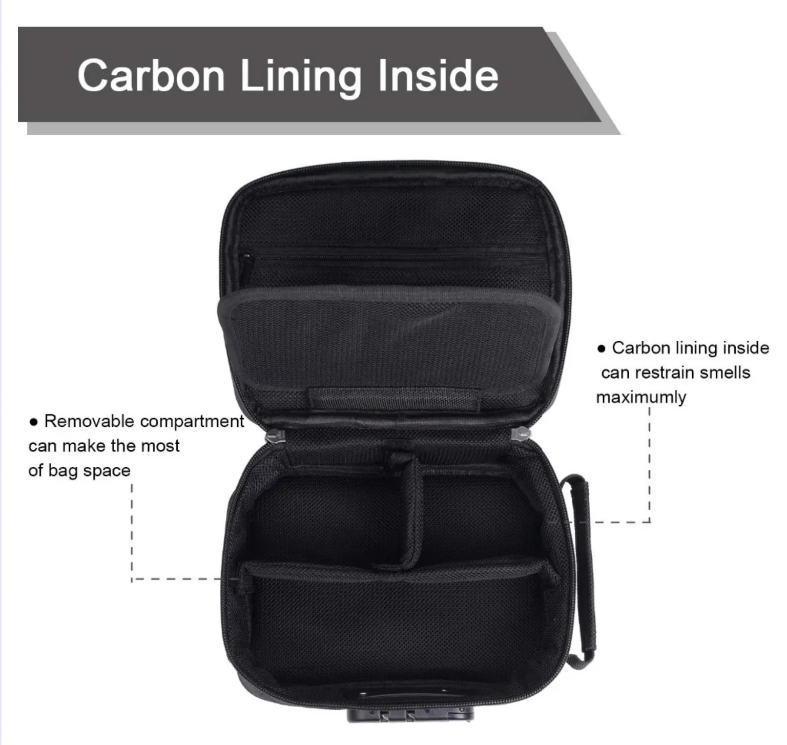 Pack Science Smell Proof Carbon Lined Locking Stash Bag